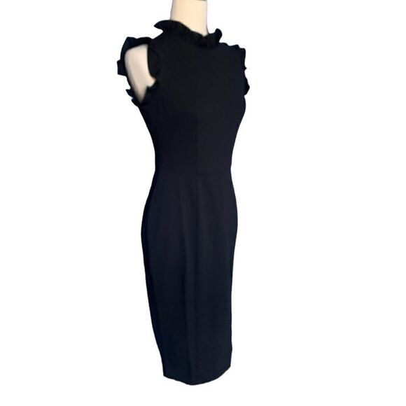 NEW Maggy London Mock Neck Sheath Dress- Size 2 - Picture 8 of 11